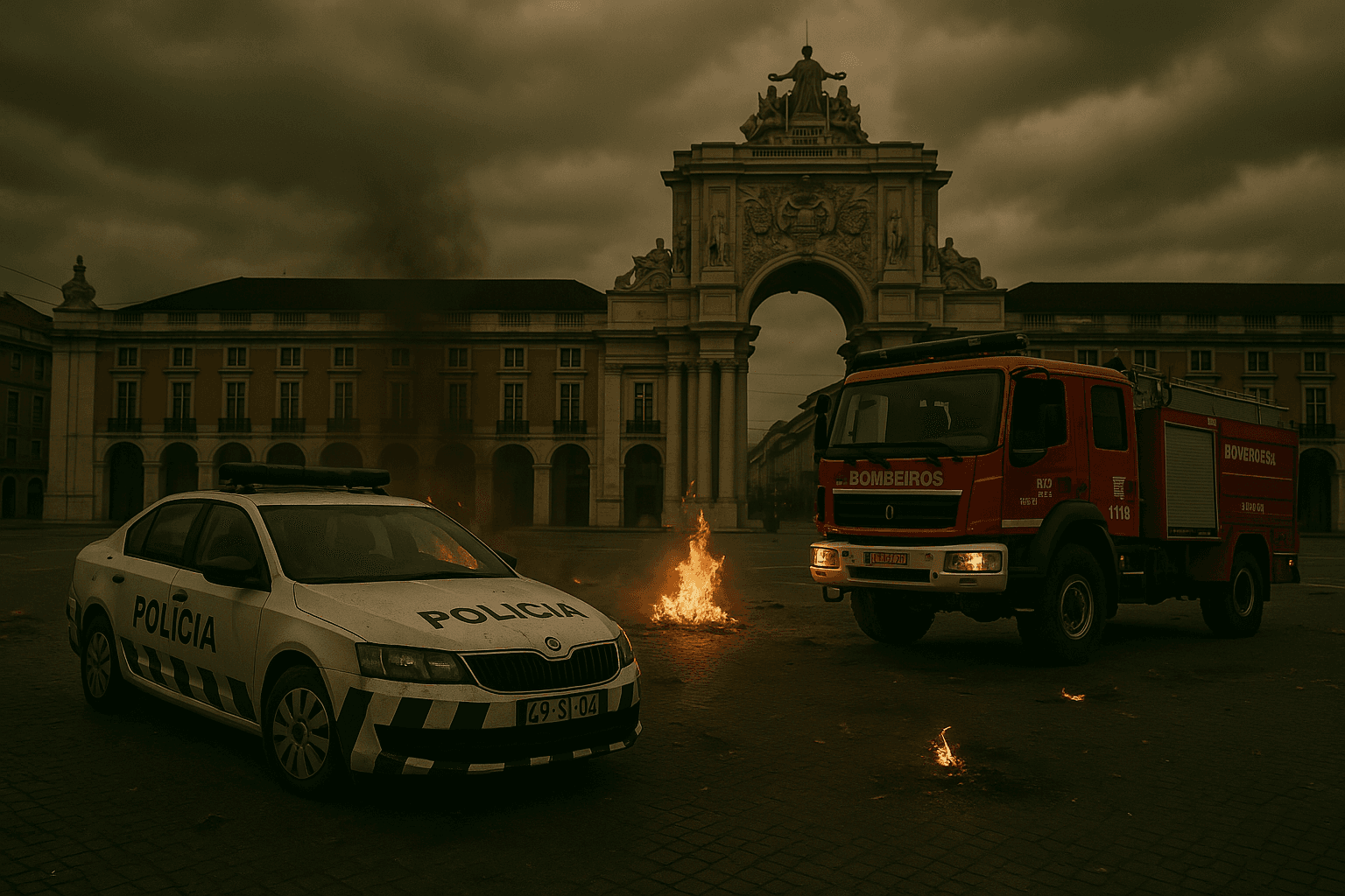 Cenário de emergência em Lisboa
