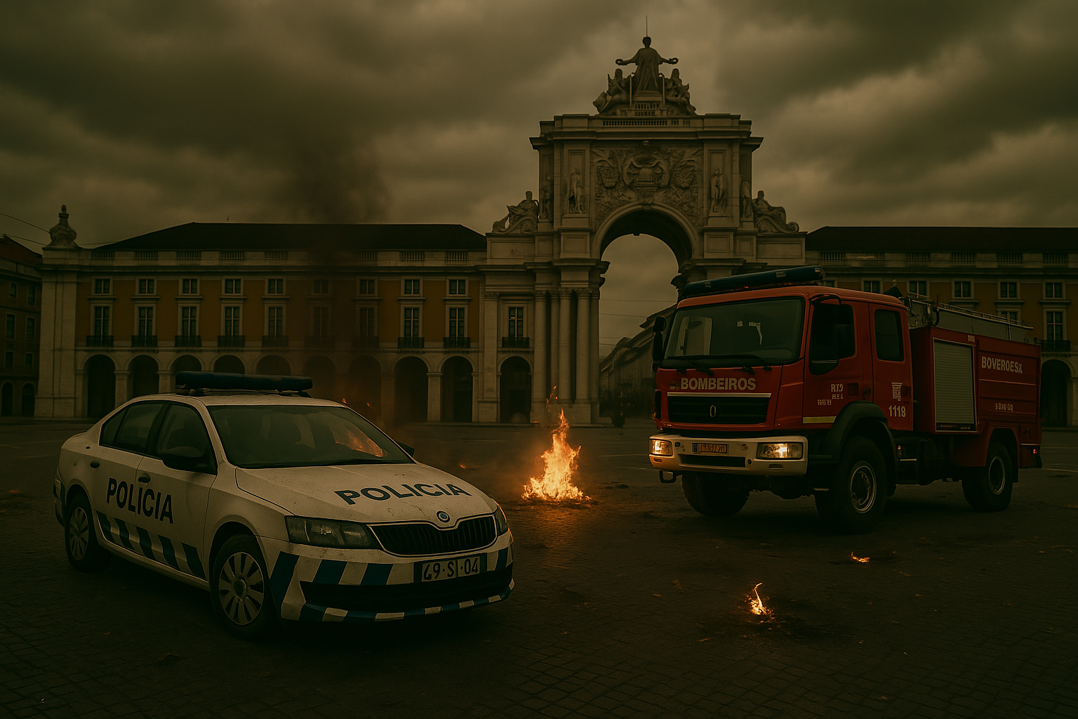 Cenário de emergência em Lisboa